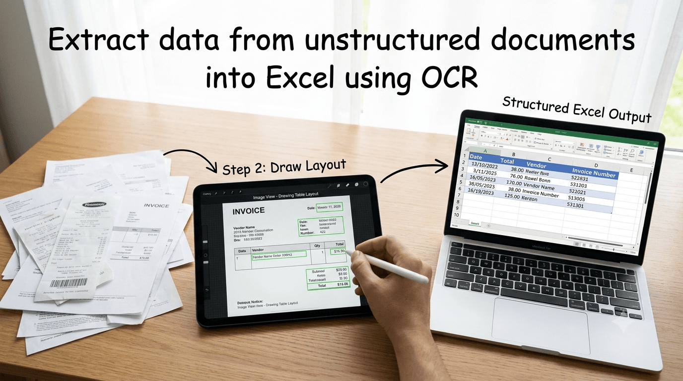 Extract data from document into Excel using OCR -- docinterpreter.com